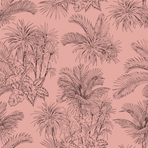 Musselin Palmen - rosa