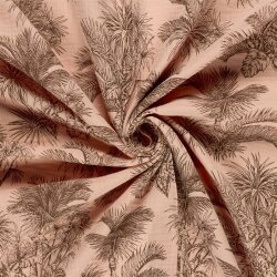 Musselin Palmen - rosa
