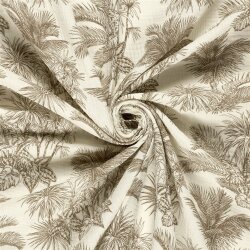 Musselin Palmen - creme
