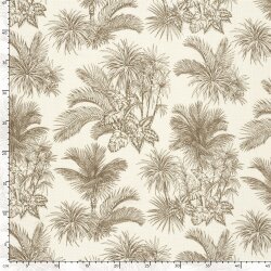 Musselin Palmen - creme