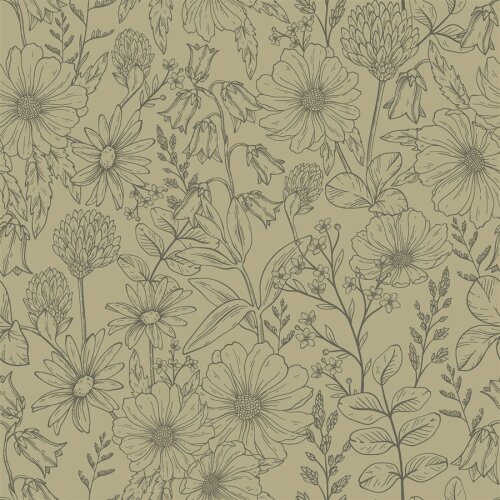 Musselin Blumenwiese - helloliv