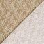 Musselin Blätterranken - dunkelbeige/creme