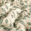 Musselin Blätterregen - beige/salbei