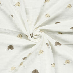 Musselin Elefanten - creme/beige