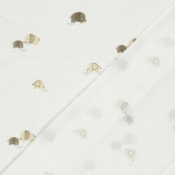 Musselin Elefanten - creme/beige