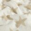 Musselin Sterne - creme/beige