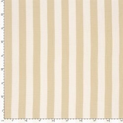 Musselin Streifen - beige/creme