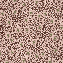 Musselin Leoflecken & Herzen - rosa