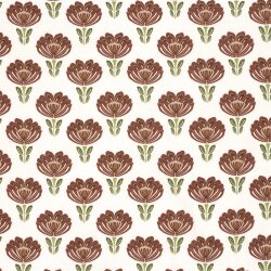 Musselin Ornament Blumen - creme/antikpink