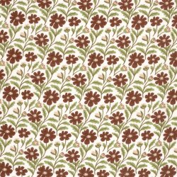 Musselin Blumen & Knospen - creme/antikpink