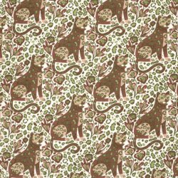 Musselin versteckter Panther - creme/antikpink