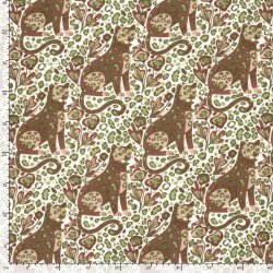 Musselin versteckter Panther - creme/antikpink