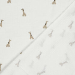 Musselin Giraffen - creme