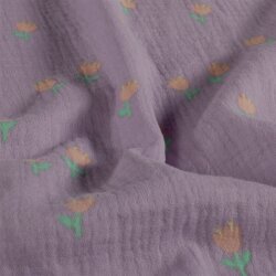 Musselin Tulpen - lavendel