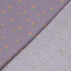 Musselin Tulpen - lavendel