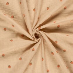 Musselin Erdbeeren - altrosa