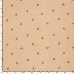 Musselin Erdbeeren - altrosa