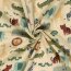 Musselin bunte Zootiere - vanille