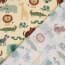 Musselin bunte Zootiere - vanille
