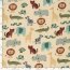 Musselin bunte Zootiere - vanille