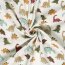 Musselin bunte Dinosaurier - creme