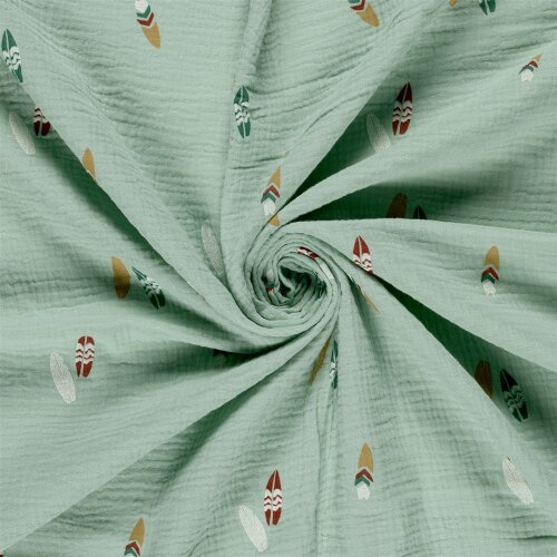 Musselin Surfbretter - hellblau