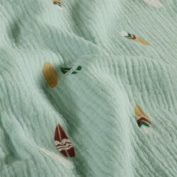 Musselin Surfbretter - hellblau