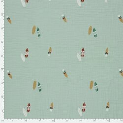 Musselin Surfbretter - hellblau