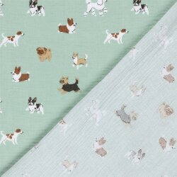 Musselin Hunde - hellantikmint