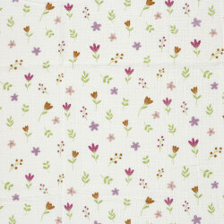 Musselin Sommerblümchen - creme