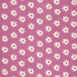 Musselin Margeriten - hellpink
