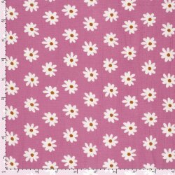 Musselin Margeriten - hellpink