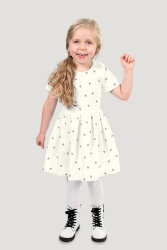 Baumwollpopeline Schmetterlinge - creme/hellmalve