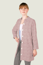 Baumwollpopeline Haferzweige - hellmalve