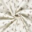 Baumwollpopeline bunte Kolibris - creme