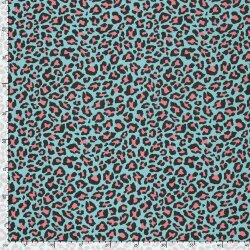 Baumwollpopeline Leo - wasserblau