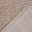 Baumwollpopeline Leo - cremebeige/lila