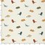 Baumwollpopeline bunte Dinos - creme