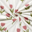 Baumwolljersey Tulpen - creme