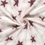 Baumwolljersey Sterne - creme/softrosa