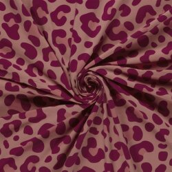 Baumwolljersey Leo - altrosa/magenta