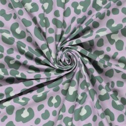 Baumwolljersey Leo - helllila/basilikum