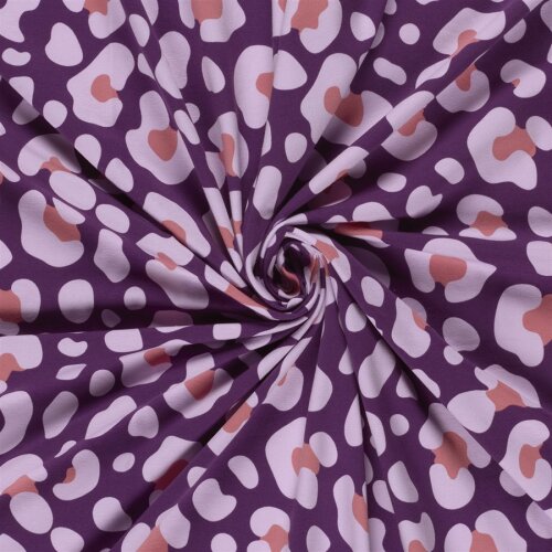 Baumwolljersey Leo - violett/helllila