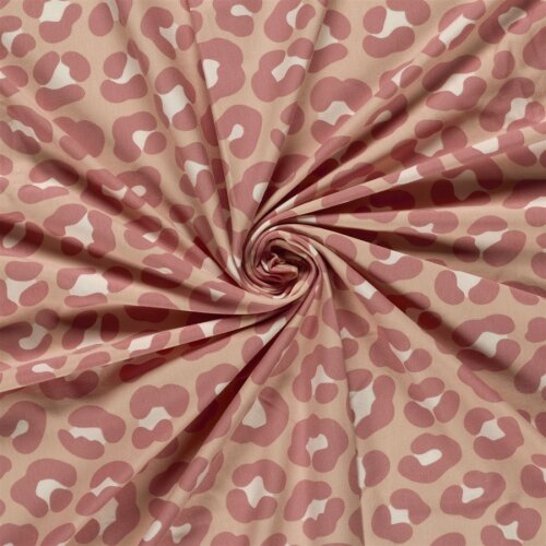 Baumwolljersey Leo - haut/altrosa