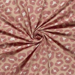 Baumwolljersey Leo - haut/altrosa