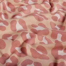 Baumwolljersey Leo - haut/altrosa