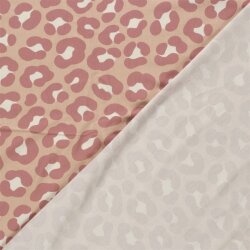 Baumwolljersey Leo - haut/altrosa