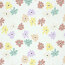 Baumwolljersey Pastell Blüten - creme