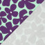 Baumwolljersey lila Blüten - mint