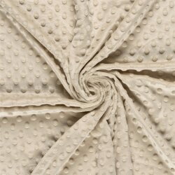 Minky Fleece *Marie* Uni - hellbeige